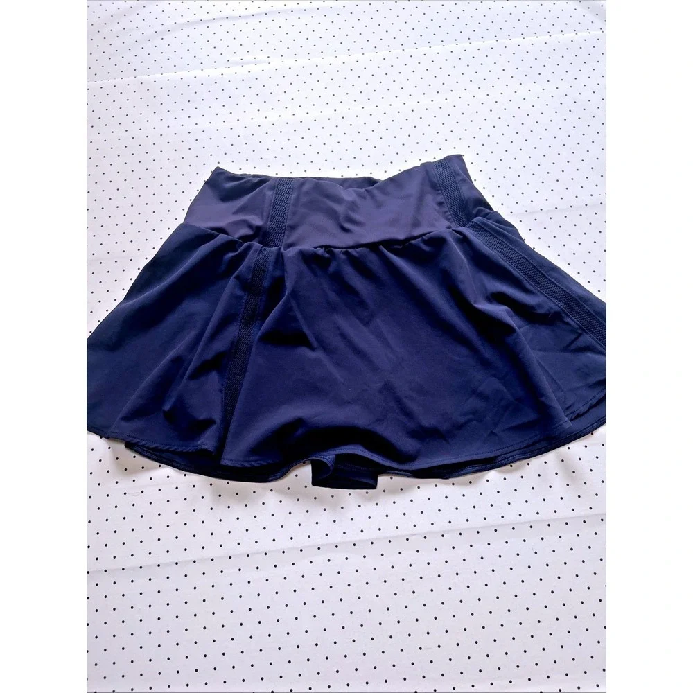 CRZ Yoga Tennis Skort Deep Ink Athletic Golf Pickleball Skirt Shorts‎ Size S